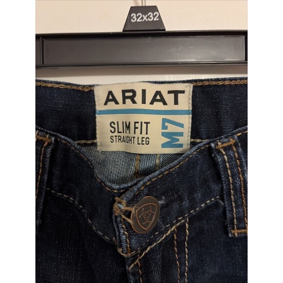 ARIAT MEN'S M7 Slim Tucker Straight Leg Jeans Size 33x36 - Picture 2 of 6